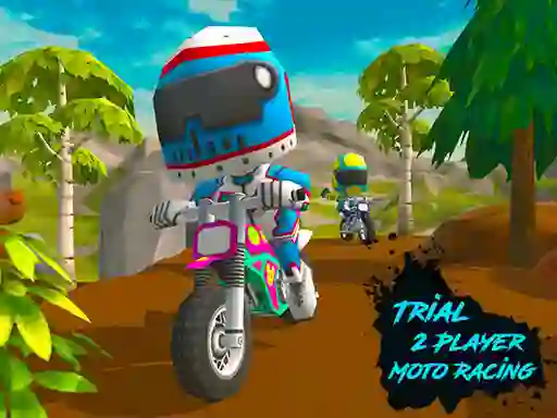 Spēle Trial 2 Player Moto Racing online