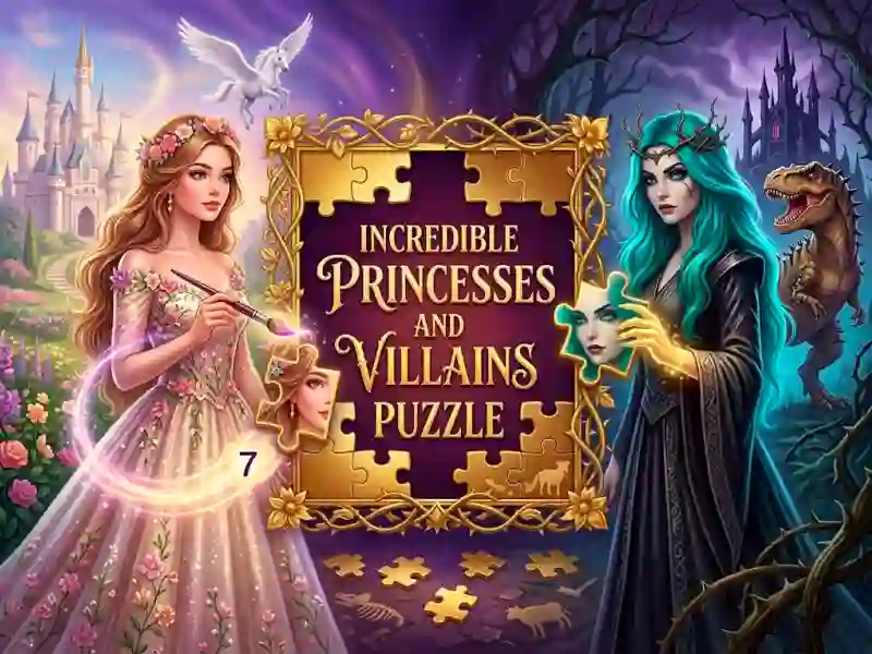 Spēle Incredible Princesses and Villains Puzzle online