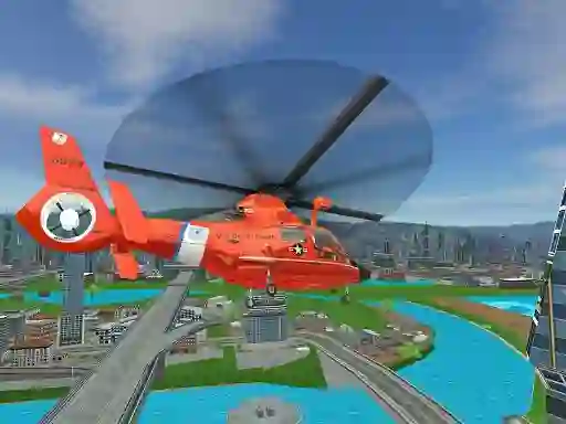 Spēle 911 Rescue Helicopter Simulation 2020 online
