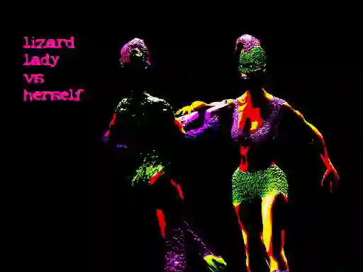 Spēle Lizard Lady vs Herself online