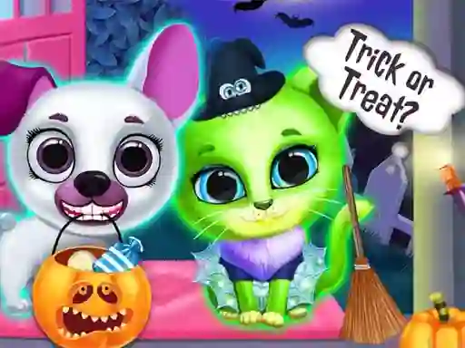 Spēle Scary Makeover Halloween Pet Salon online