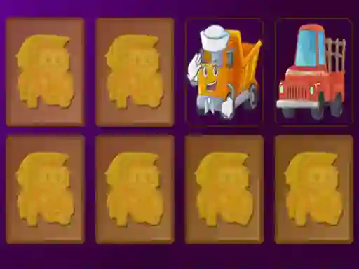 Spēle Cartoon Trucks Memory online