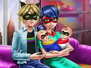 Spēle Dotted Girl Family Day online