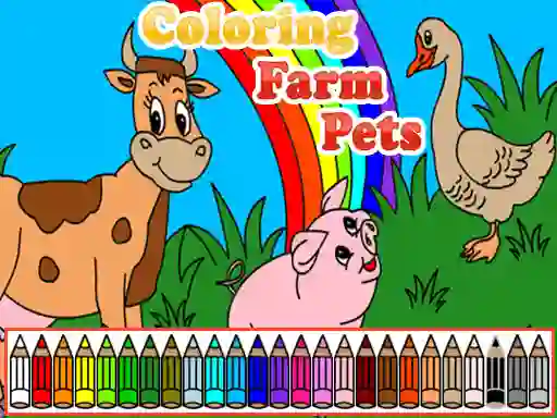 Spēle Coloring Farm Pets online