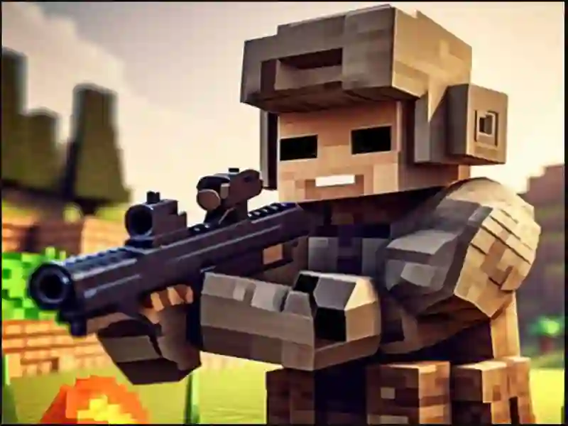 Spēle Pixel Village Battle 3D.io online
