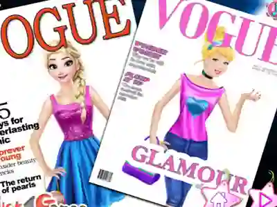 Spēle Princesses On Vogue Cover online