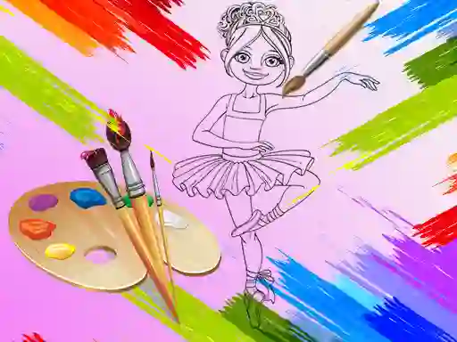 Spēle Little Ballerinas Coloring online