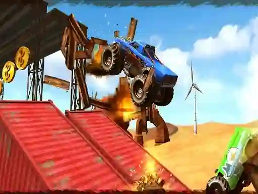 Spēle Monster Truck Impossible Track Plane Simulator online