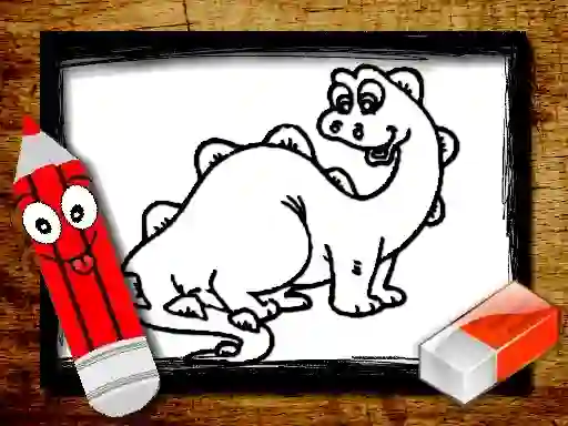 Spēle Back To School: Dinosaur Coloring Book online