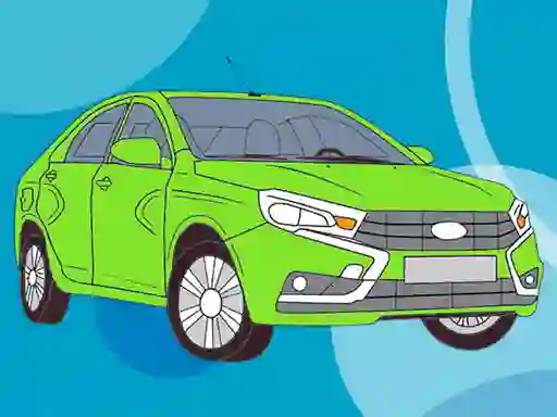 Spēle Russian Cars Coloring Book online