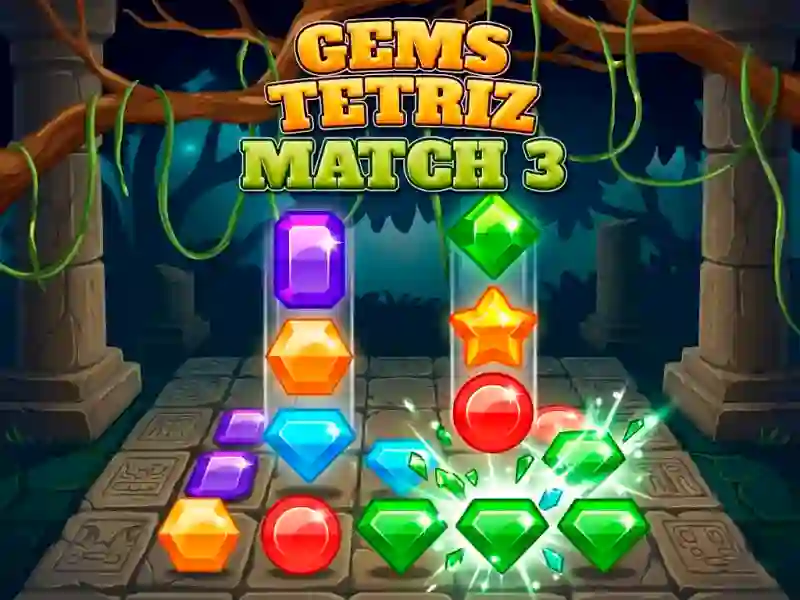 Spēle Gems Tetriz Match 3 online