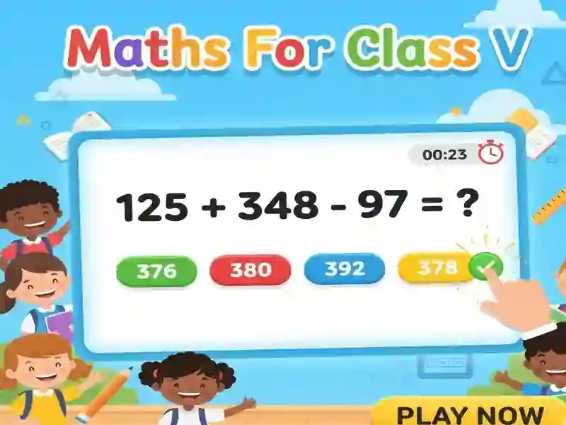 Spēle Maths For Class V online