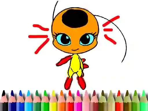 Spēle Back To School: Dotted Girl Coloring online