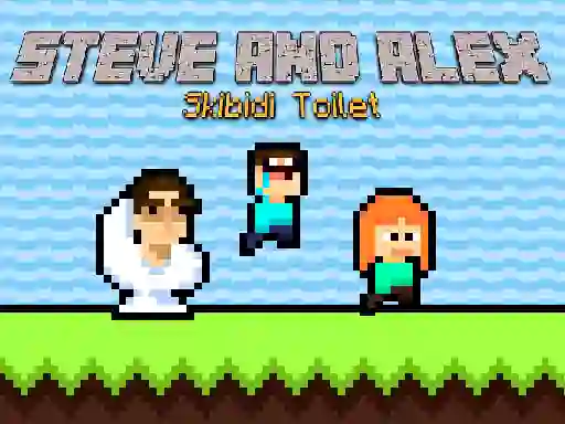 Spēle Steve and Alex Skibidi Toilet online