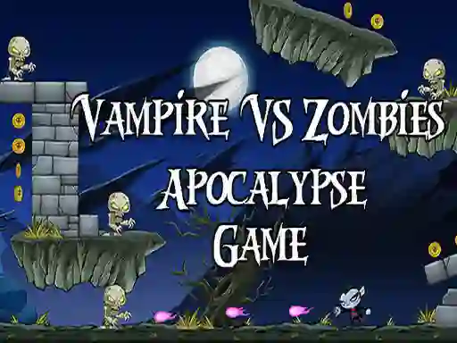 Spēle Vamp kid vs The Zombies apocalipse online