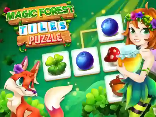 Spēle Magic Forest Tiles Puzzle online