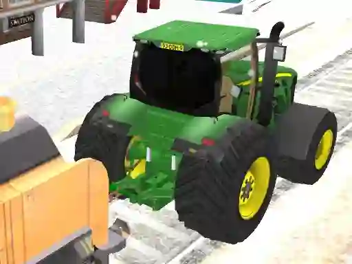 Spēle Tractor Chained Towing Train 2018 online