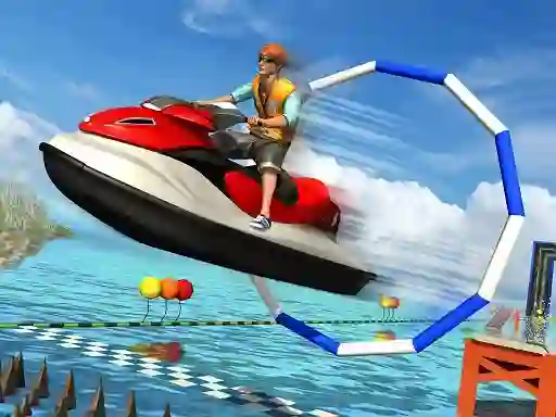Spēle Super Jet Ski Race Stunt online
