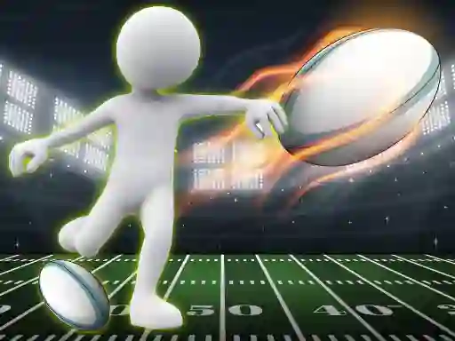 Spēle Stickman Rugby Run And Kick online