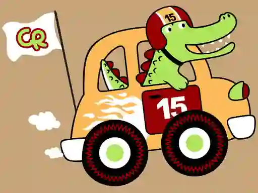 Spēle Fast Racing Cars Coloring online