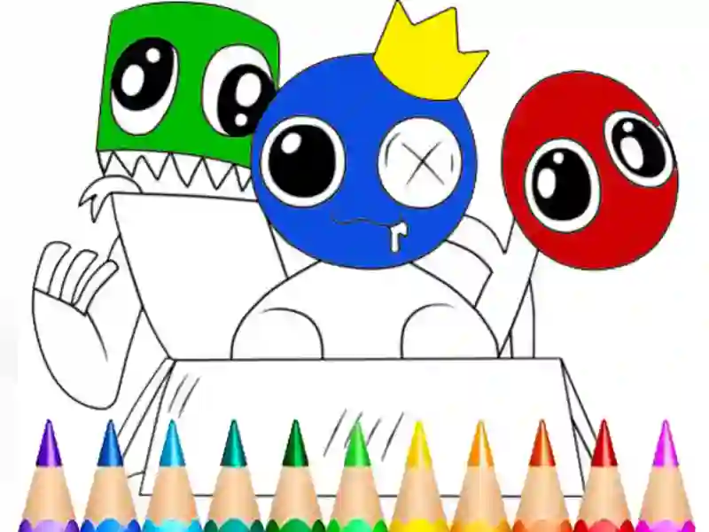 Spēle Rainbow Friends Coloring Book online