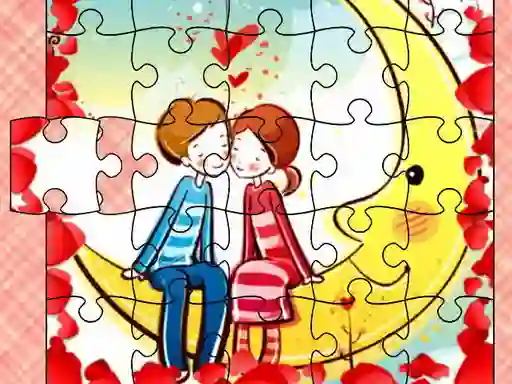 Spēle Loving Couple Jigsaw online