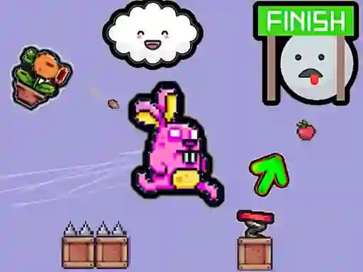 Spēle Cute Rabbit's Challenging Adventure online