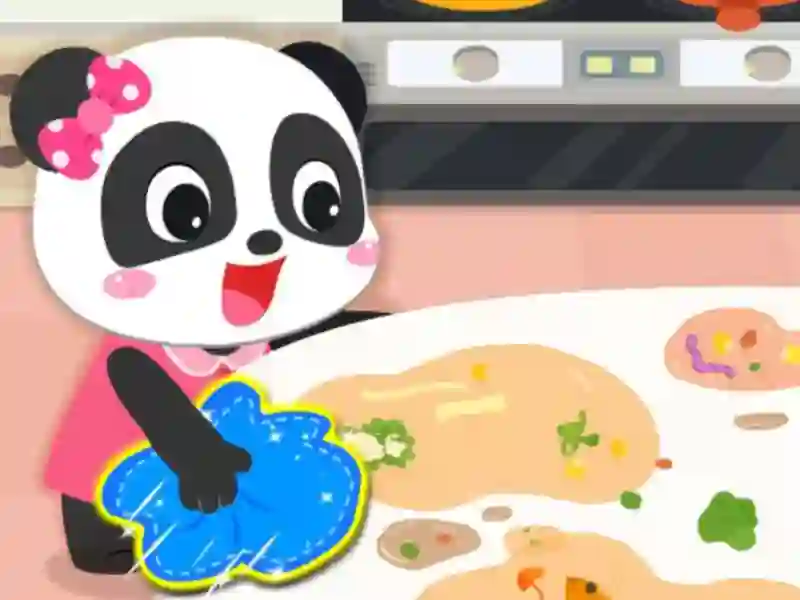 Spēle Baby Panda Cleanup online