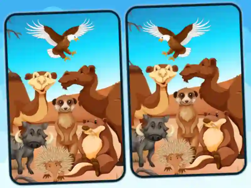 Spēle Spot 5 Differences Deserts online