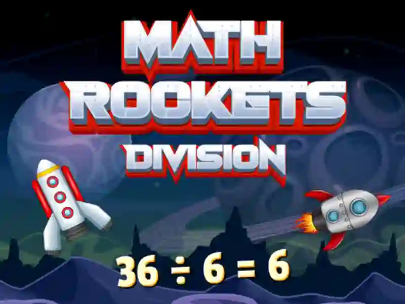 Spēle Math Rockets Division online