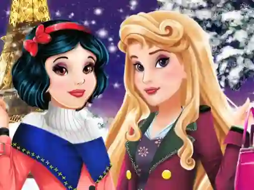 Spēle Aurora and Snow White Winter Fashion online
