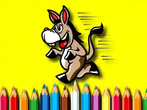 Spēle Back To School Coloring Book Donkey online