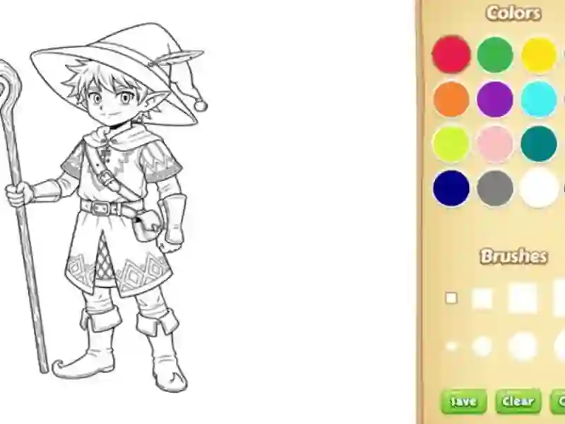 Spēle Elf Coloring Book online