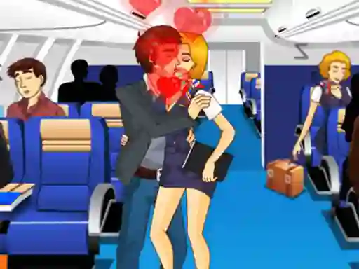 Spēle Air Hostess Kissing online
