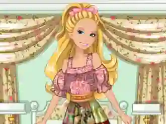 Spēle Barbie's Patchwork Peasant Dress online