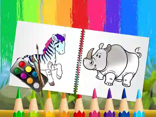 Spēle Funny Animals Coloring Book online