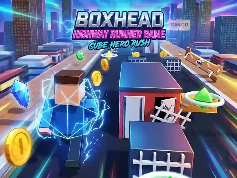 Spēle Boxhead Highway Runner Game online