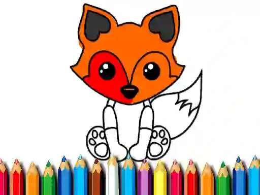 Spēle Fox Coloring Book online