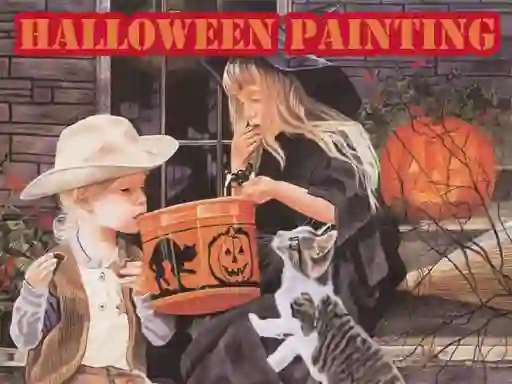 Spēle Halloween Painting online