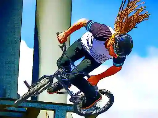 Spēle bmx bikes jigsaw online