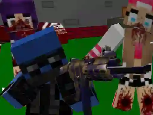 Spēle Blocky Combat Special Forces: Zombie Apocalypse online