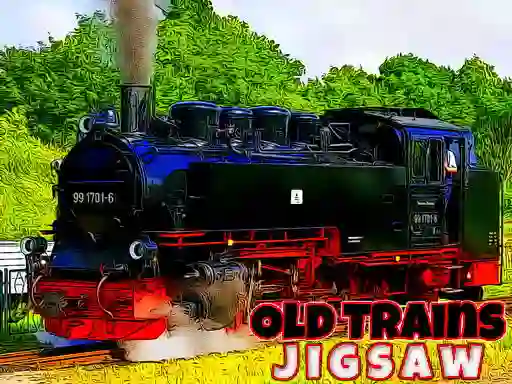 Spēle Old Trains Jigsaw online