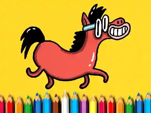Spēle Back To School: Pony Coloring Book online