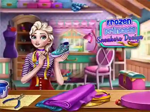 Spēle Frozen Princess Sneakers Design online