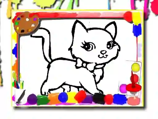 Spēle Sweet Cats Coloring online