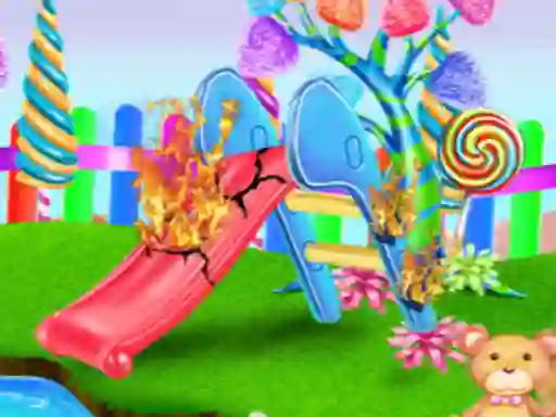 Spēle Candy Garden Cleaning online