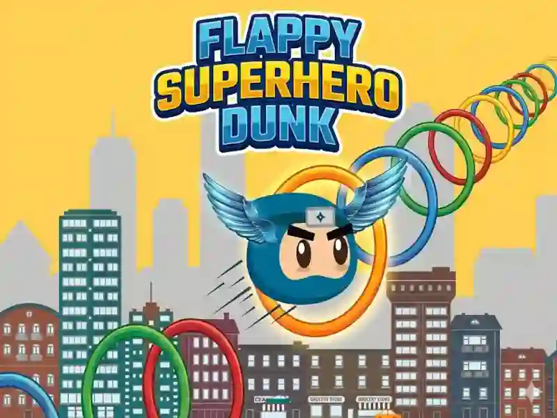 Spēle Flappy Superhero Dunk online