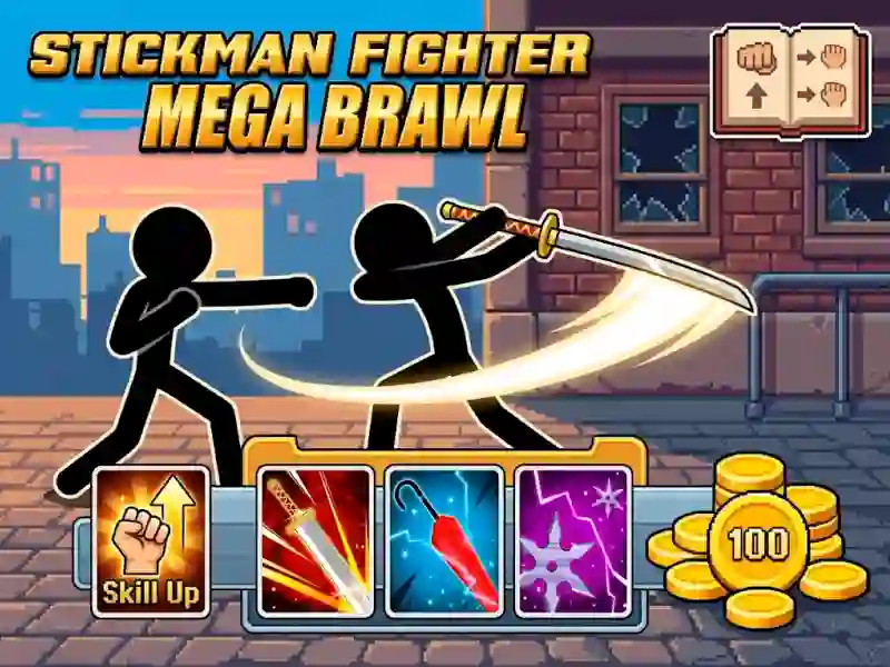 Spēle Stickman Fighter Mega Brawl online