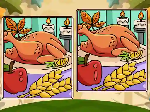 Spēle Thanksgiving Spot The Differences online
