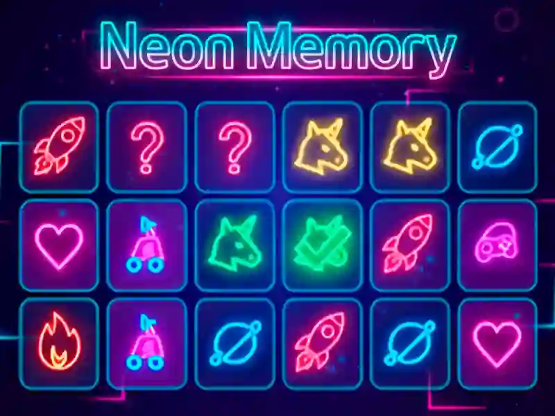 Spēle Neon Memory online
